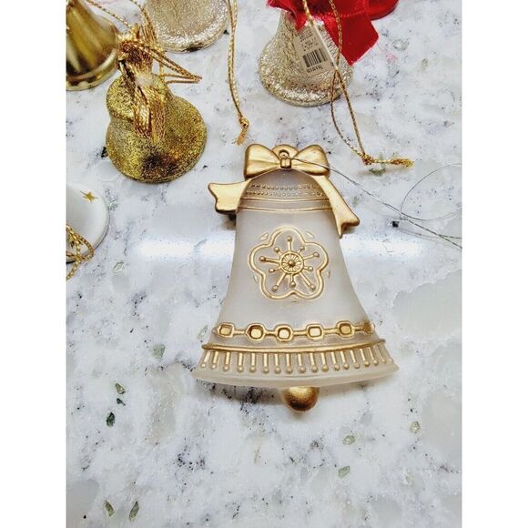 Vintage Lot Made In Germany Holiday Bell-Shaped‎ Christmas Ornaments - Picture 3 of 6